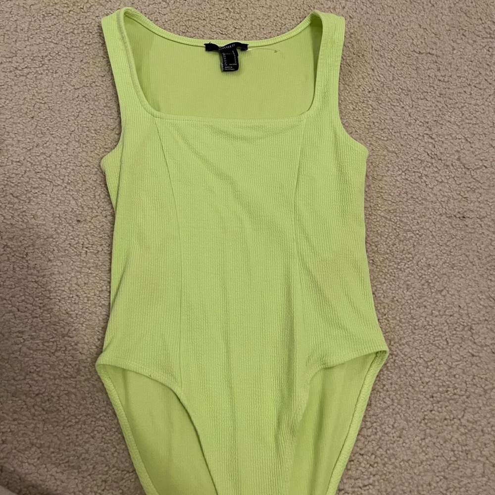 Forever 21, yellow green body suit! Size small but also fits medium and new